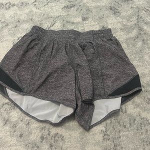 grey lulu shorts size 6